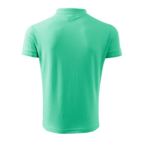 Tricou polo pentru bărbaţi Pique Polo Verde mentă Tricou polo pentru bărbaţi Pique Polo Verde mentă