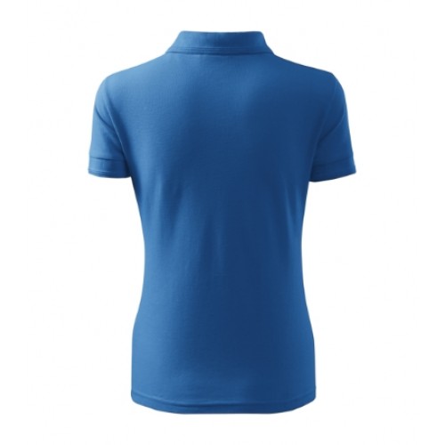 Tricou polo pentru damă Pique Polo Albastru azuriu Tricou polo pentru damă Pique Polo Albastru azuriu