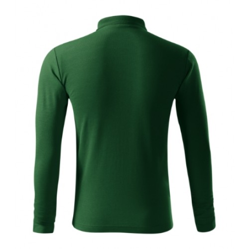 Tricou polo pentru bărbaţi Pique Polo LS Verde sticlă Tricou polo pentru bărbaţi Pique Polo LS Verde sticlă
