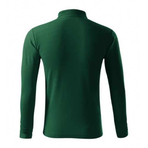 Tricou polo pentru bărbaţi Pique Polo LS Dark green Tricou polo pentru bărbaţi Pique Polo LS Dark green